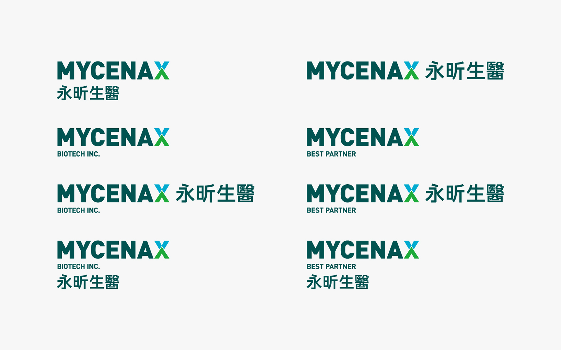 品牌策略｜Mycenax_永昕生醫_品牌重塑設計｜ bRANDV 畢爾威品牌設計